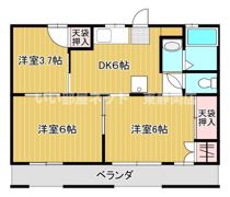 Esplanade北脇の間取り画像