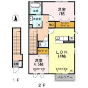 ルミエール Aの間取り画像