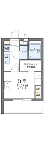 レオパレスクワトロの間取り画像