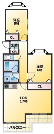 フェアリークリスタル宮本の間取り画像