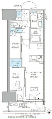 パークアクシス品川天王洲アイルの間取り画像