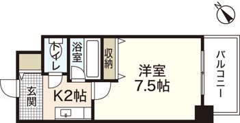 アムール祇園新橋の間取り画像