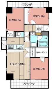 THE SQUARE・Grand Residenceの間取り画像