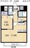 プリマローザの間取り画像