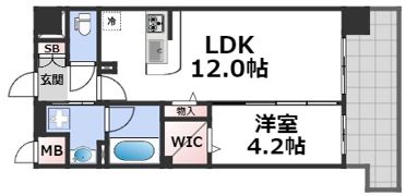 グレースリバー中之島の間取り画像