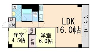 グレースフルハイツ1号館の間取り画像