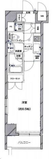 パレステュディオ虎ノ門の間取り画像