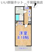 AJ蘇我West Ⅰの間取り画像
