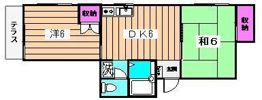 ヴィラ清風の間取り画像