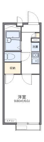 レオパレス金森の間取り画像