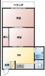美和ハイツの間取り画像
