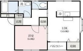 サンシールパレスAの間取り画像