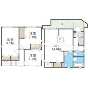 柴原町3丁目貸家の間取り画像
