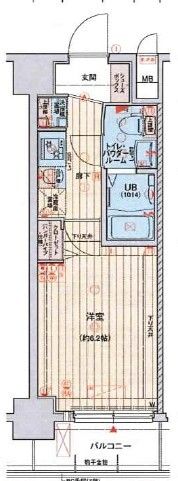 エグゼ江坂WEST TAPPの間取り画像