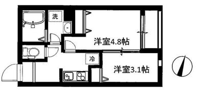 Belleville Sasazuka ベルヴィルササヅカの間取り画像