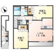 ヴェスパーの間取り画像