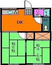 越智アパートの間取り画像