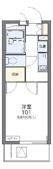 レオパレス横浜堀ノ内の間取り画像
