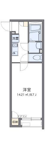 クレイノ桜ソレイユの間取り画像