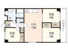 西広島ガーデニアの間取り画像