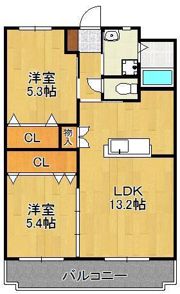 シベール本城の間取り画像