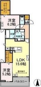 サンカーム つるまいの間取り画像
