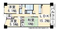 ガーデフラッツ豊中旭ヶ丘センタープレイスA棟の間取り画像