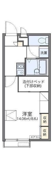 レオパレスK＆Rの間取り画像