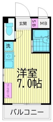 蓮沼ハイムの間取り画像