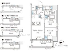 リビオメゾン御茶ノ水EASTの間取り画像