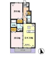 グランディールBの間取り画像