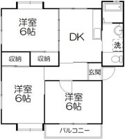 コスミック富塚の間取り画像