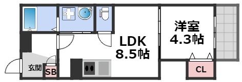 GRANDIR玉出の間取り画像