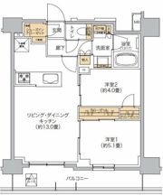 リビオメゾン西麻布の間取り画像