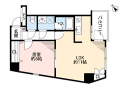 スカイコート中野南台2の間取り画像