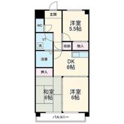 ローズコート大東の間取り画像