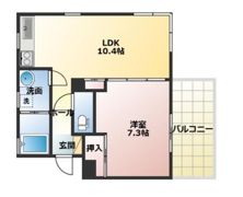 ヴィラ神仙寺の間取り画像