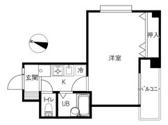 コーポこま Ⅱの間取り画像