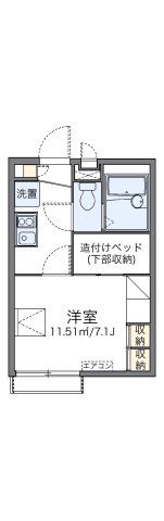レオパレスボンソレイユ立場の間取り画像