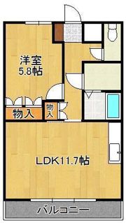 ヒルズ宮ノ下Aの間取り画像