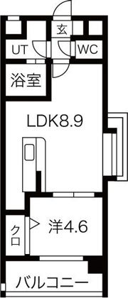 ビュークレスト京町の間取り画像