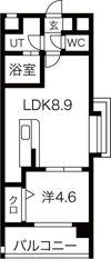 ビュークレスト京町の間取り画像