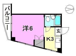 ハイツ浜の間取り画像