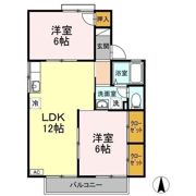 セジュール西村 A棟の間取り画像