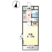 アムールパレスⅡの間取り画像
