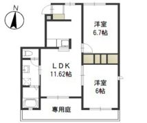 ハピネス Aの間取り画像