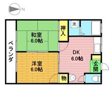 豊雄ハイツの間取り画像