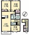 ガーデンズ多治米 B棟の間取り画像