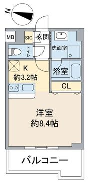 ブルーガーデン初音の間取り画像