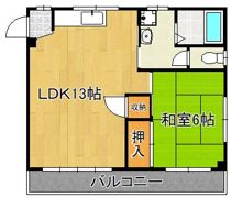 寺本アパートの間取り画像